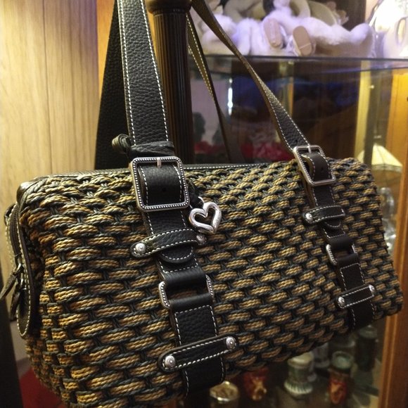 Brighton black and brown woven purse - Picture 4 of 8